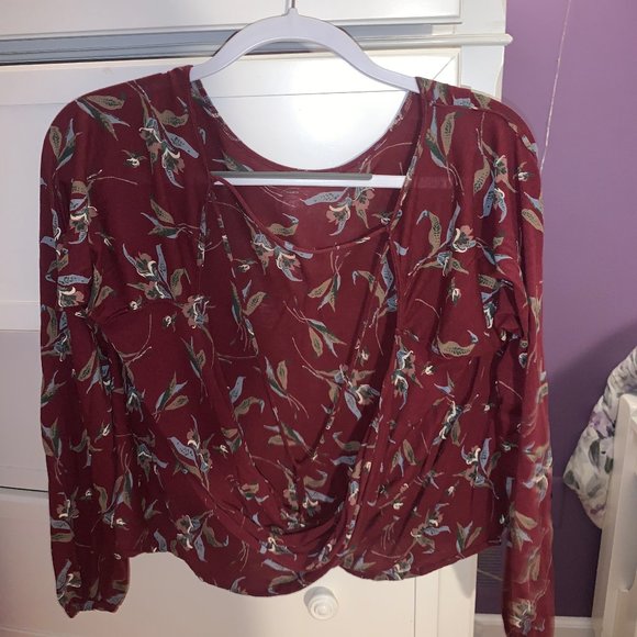 Free People Floral Long Sleeve Top - Picture 3 of 3